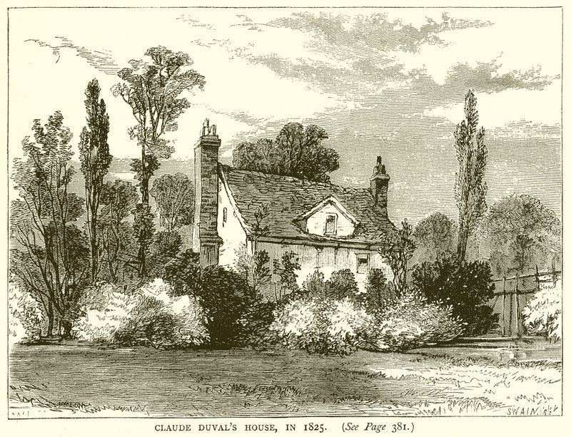 Maison de Claude Duval, en 1825 - English School
