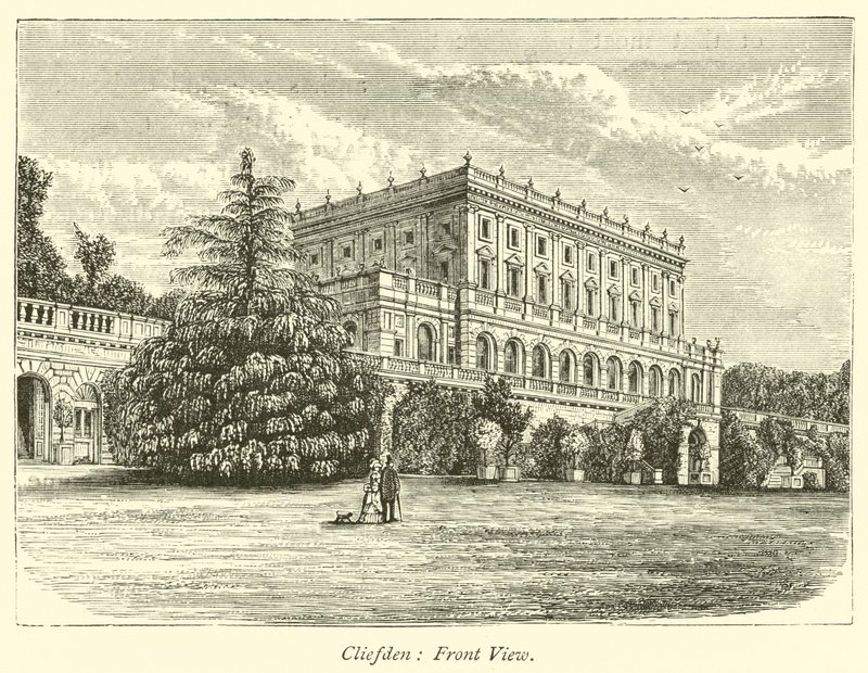 Cliefden, vue de face - English School