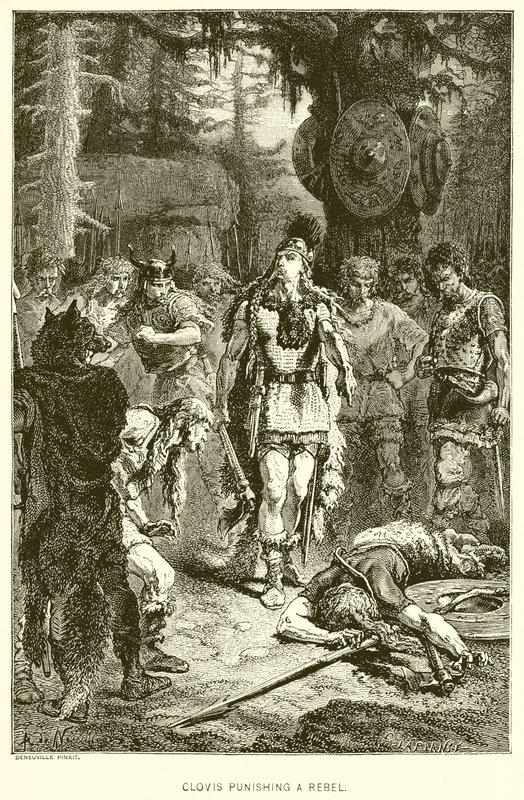 Clovis punissant un rebelle - English School