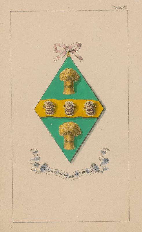 Blason; La richesse est la récompense de l