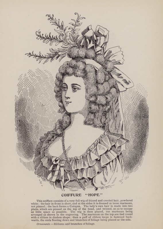 Coiffure "Hope" (engraving) - English School