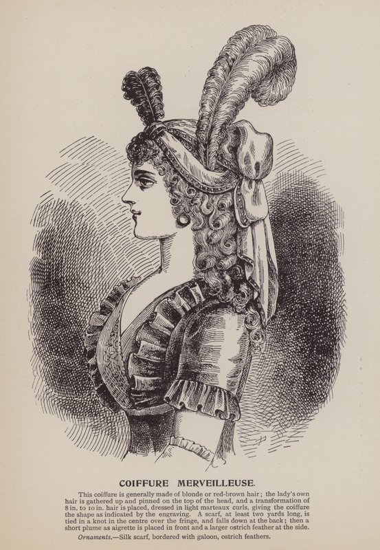 Coiffure Merveilleuse (engraving) - English School