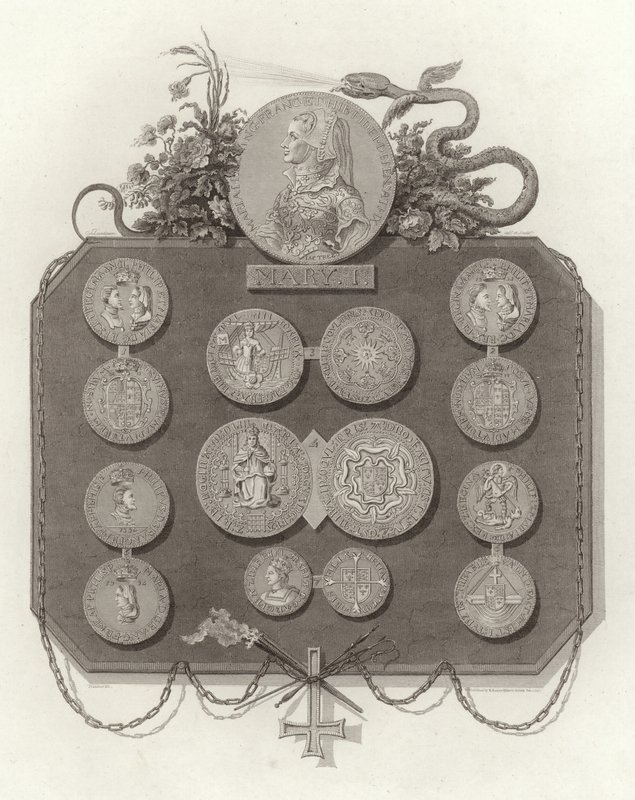Pièces de monnaie de Marie Ire - English School