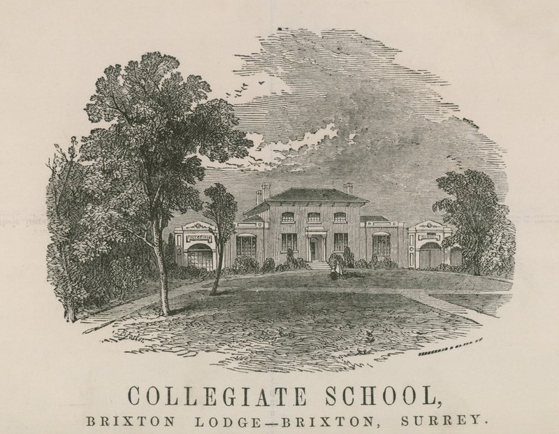 École collégiale, Brixton Lodge, Brixton, Surrey - English School
