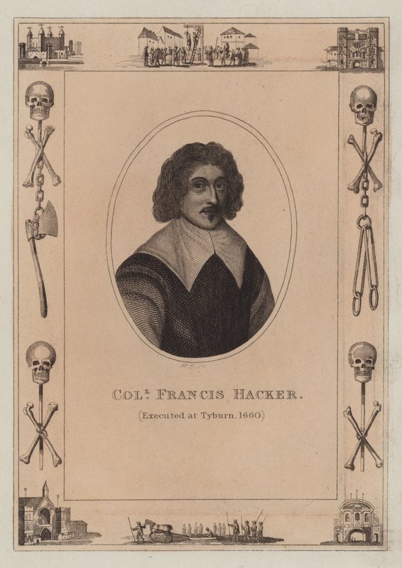 Colonel Francis Hacker, exécuté à Tyburn, 1660 - English School