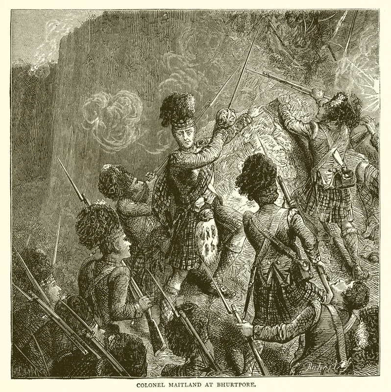 Le colonel Matland à Bhurtpore - English School