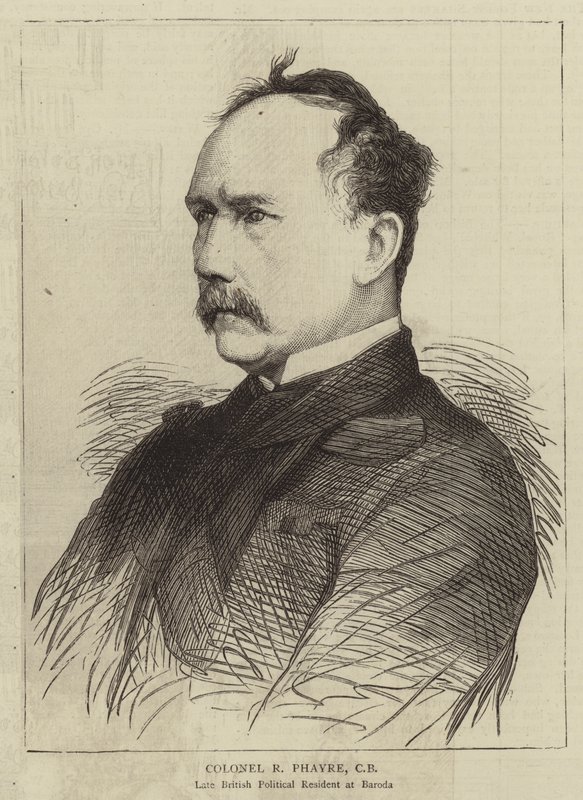 Colonel R Phayre, CB (gravure) - English School