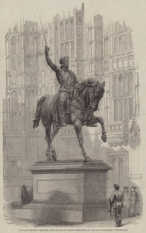 Statue colossale de Richard Cœur de Lion, par le baron Marochetti, dans l