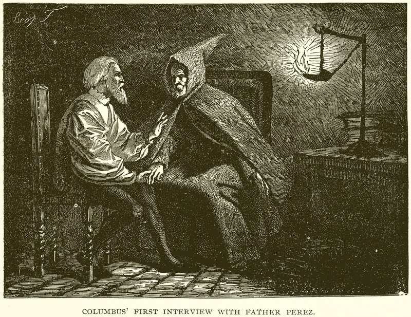 Première entrevue de Colomb avec le père Perez - English School