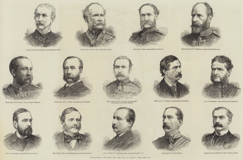 Officiers commandants pour la guerre en Égypte - English School
