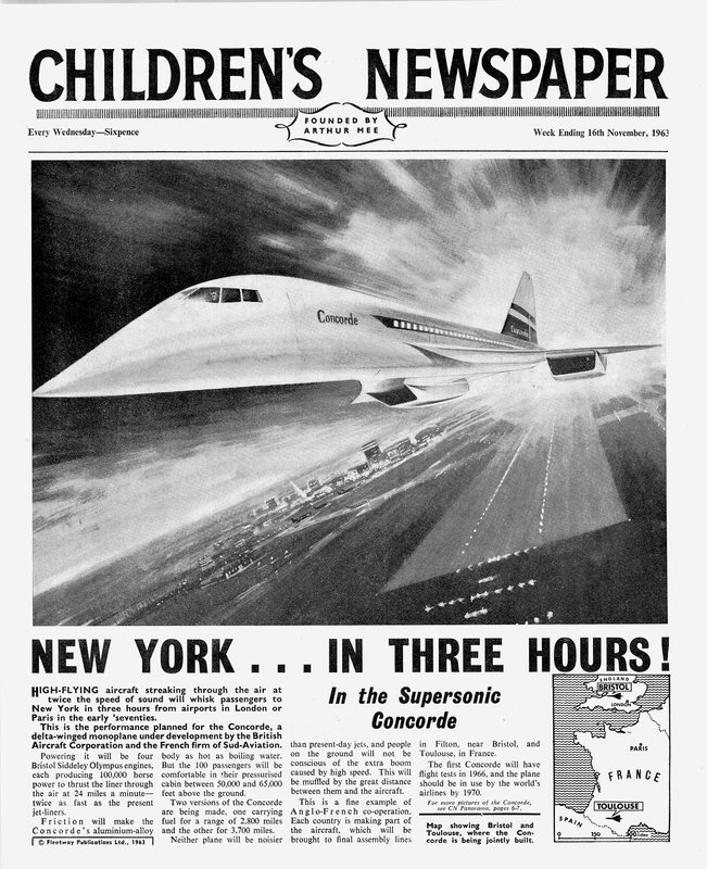 Concorde, première page de 