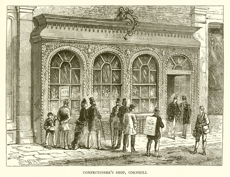 Boutique de confiseur, Cornhill - English School