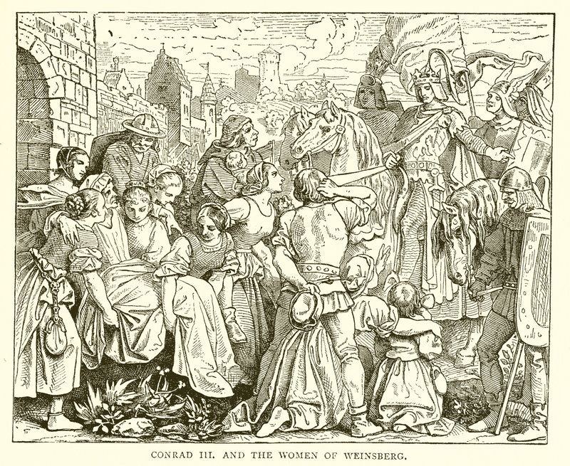 Conrad III et les femmes de Weinsberg - English School