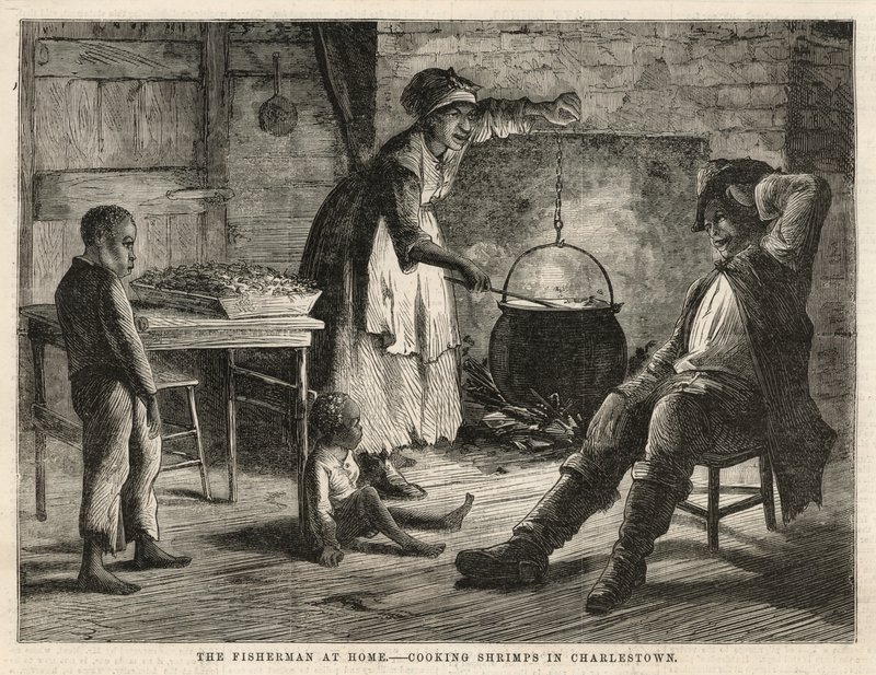 Cuisson des crevettes à Charlestown - English School