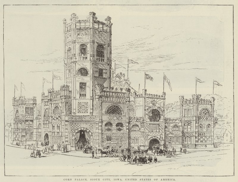 Palais de maïs, Sioux City, Iowa, États-Unis d