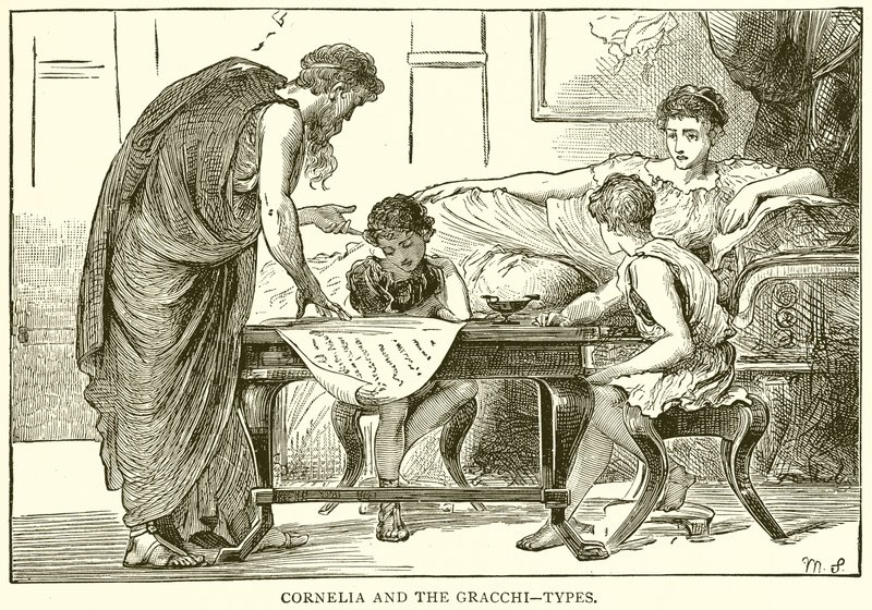 Cornélie et les Gracques. Types - English School