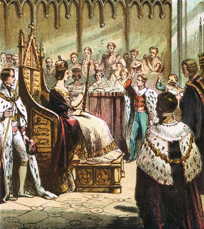 Couronnement de Victoria - English School