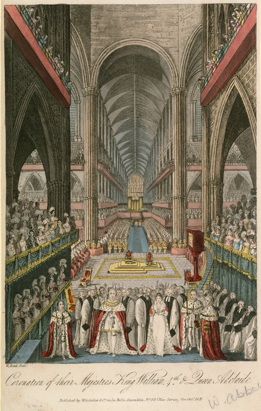 Couronnement de Leurs Majestés le Roi Guillaume IV et la Reine Adélaïde à l