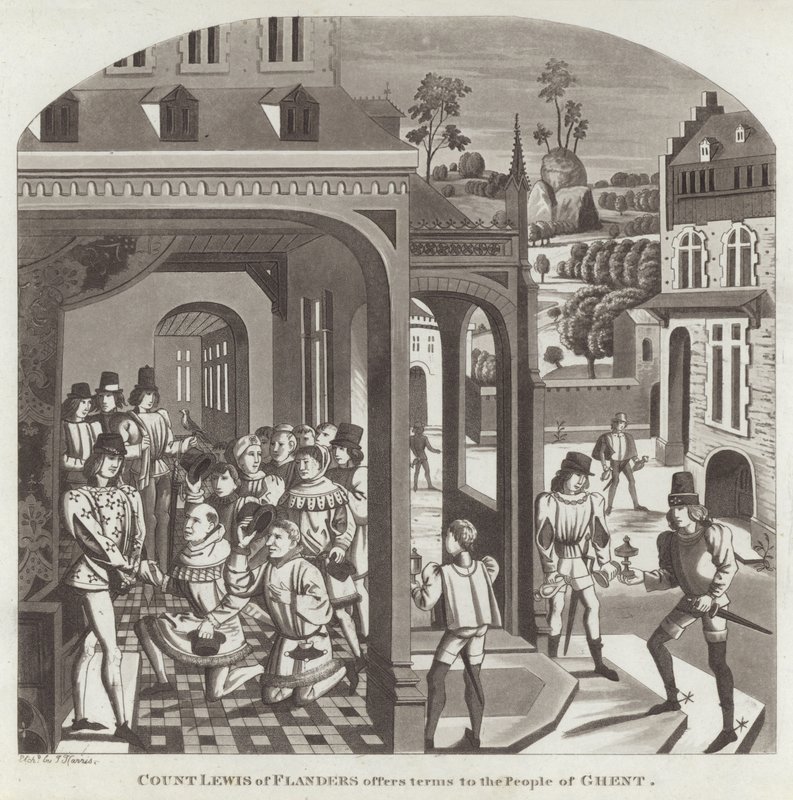 Le comte Louis de Flandre propose des conditions aux habitants de Gand - English School