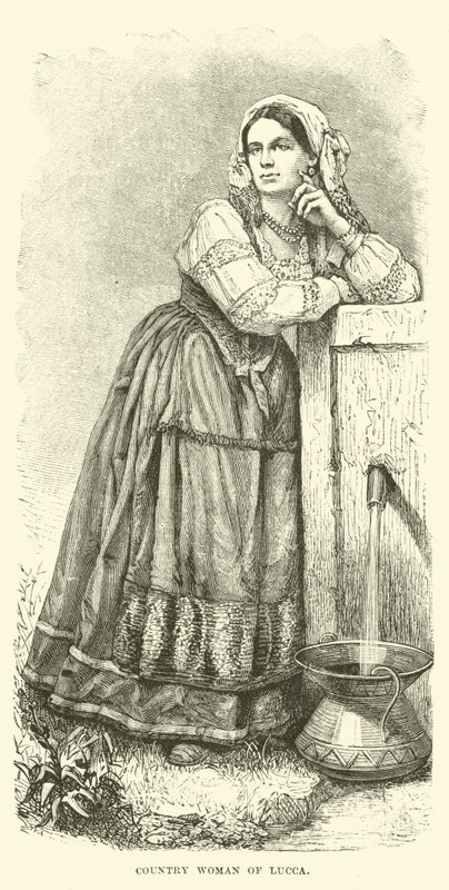 Femme de campagne de Lucques - English School