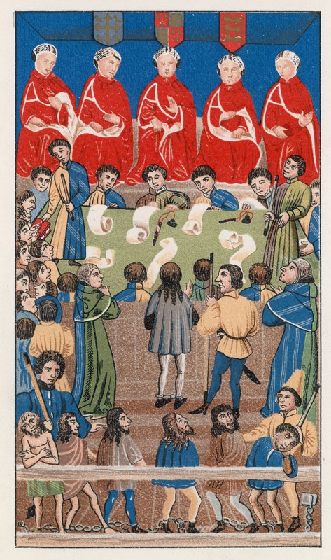 Cour du banc du roi, époque du roi Henri VI - English School