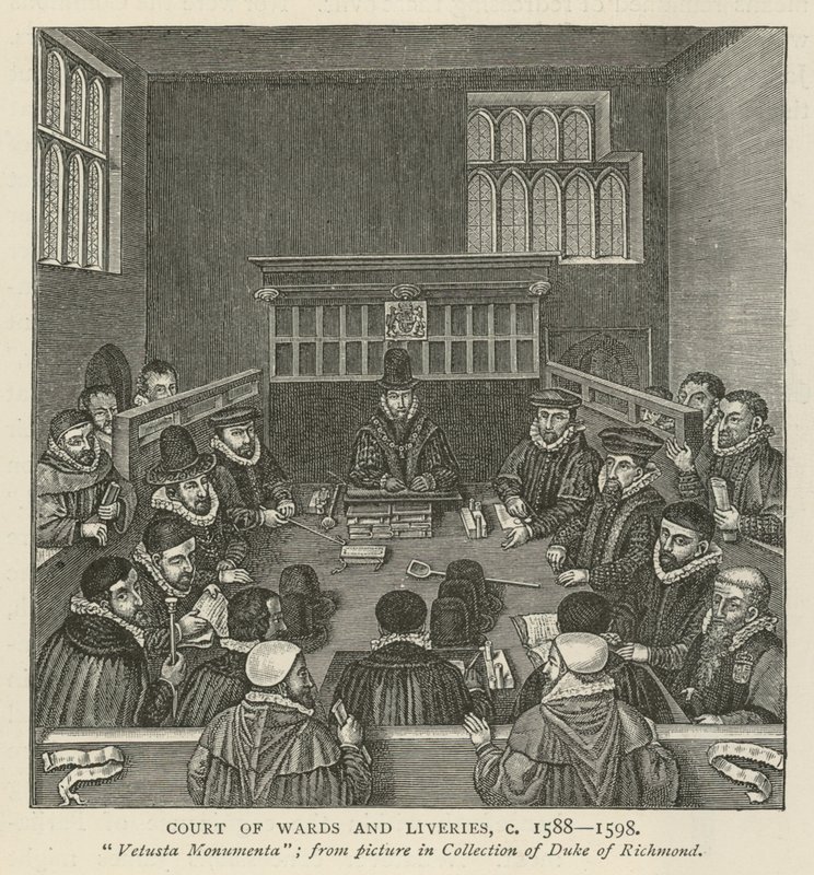 Cour des Wards et Liveries, vers 1588-1589 - English School