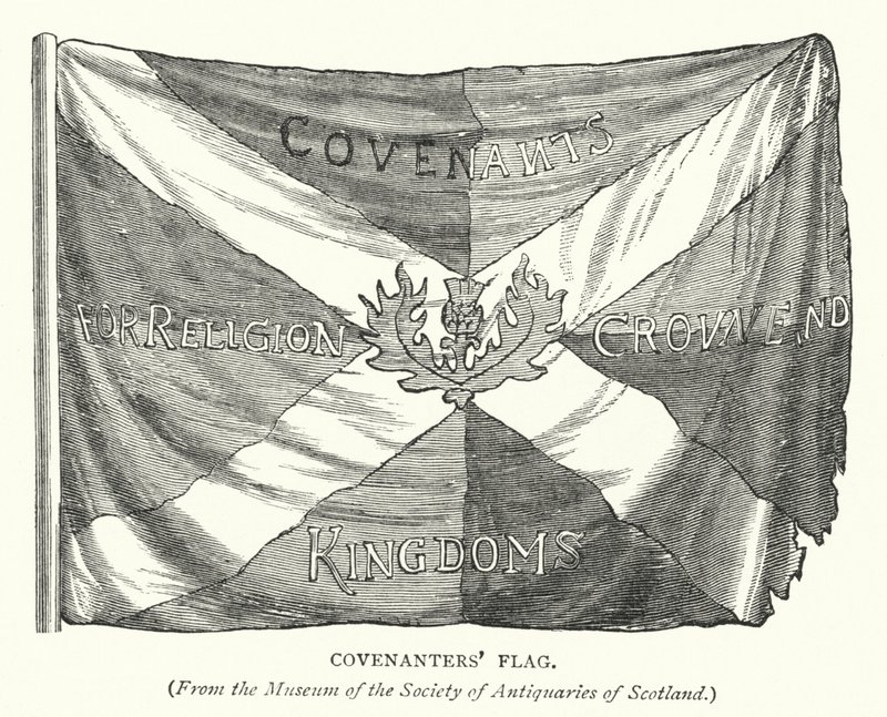 Drapeau des Covenanters (gravure) - English School
