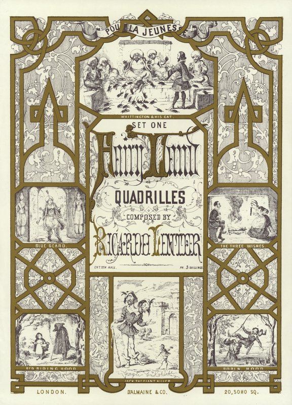 Image de couverture du premier ensemble de Fairy Land Quadrilles composé par Ricardo Lenter - English School