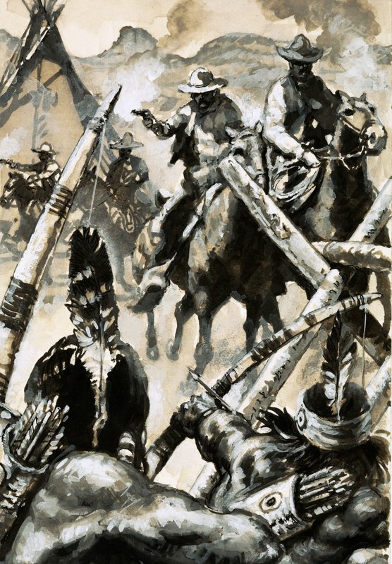 Cowboys et Indiens en guerre - English School