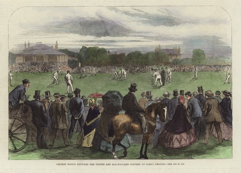 Match de cricket entre les United et All-England Elevens - English School