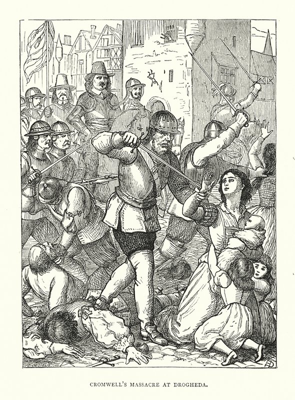 Massacre de Cromwell à Drogheda - English School
