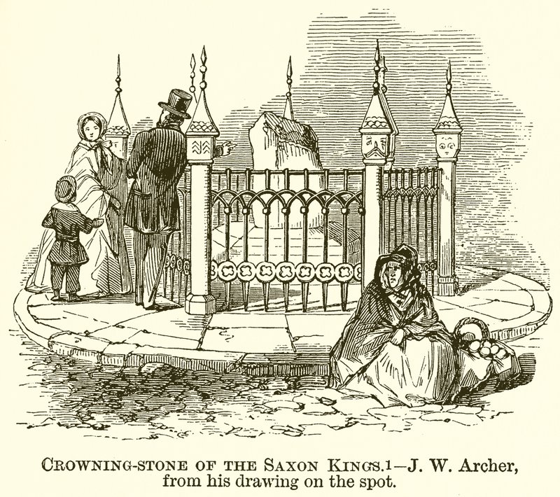 Pierre de couronnement des rois saxons - English School