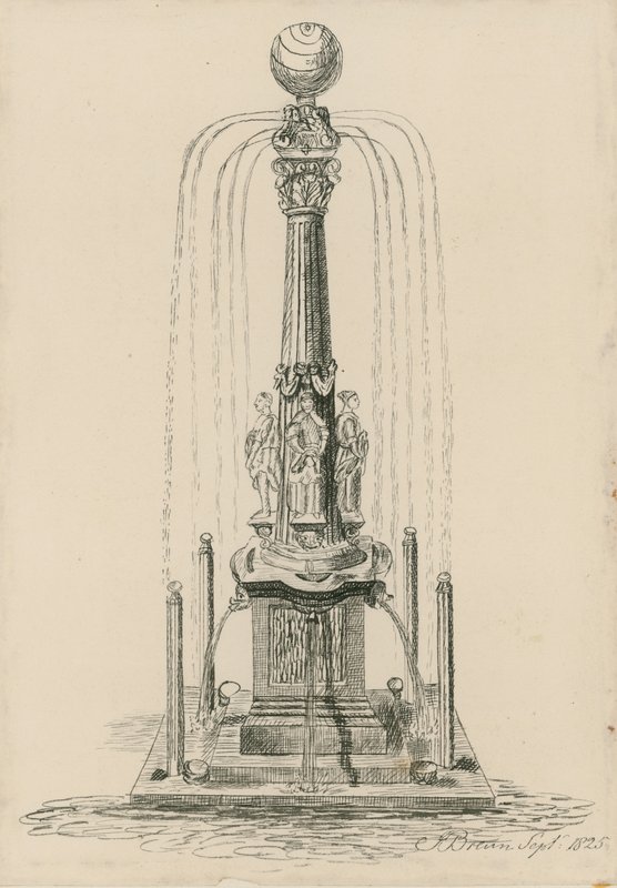 Cadran solaire et fontaine curieux - English School