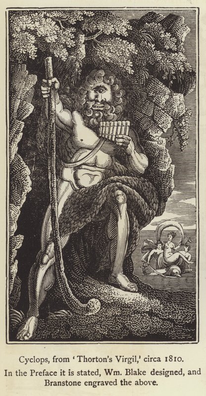 Cyclope de Virgil de Thornton, vers 1810 - English School