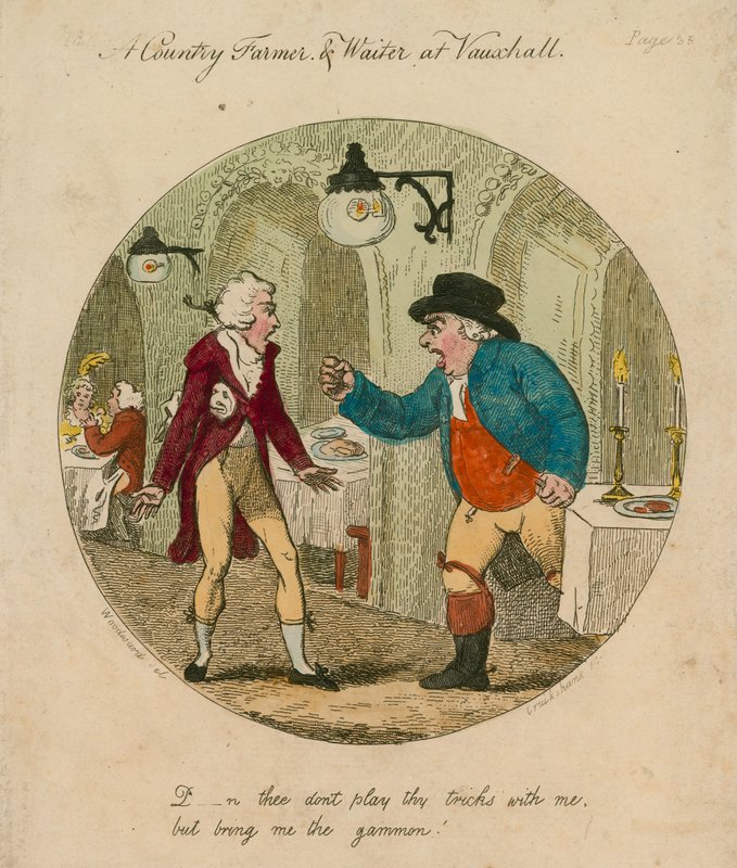 D--n toi ne joue pas tes tours avec moi mais apporte-moi le jambon ; jardins de Vauxhall, Londres - English School
