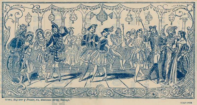 Danse aux jardins de Vauxhall, Londres - English School