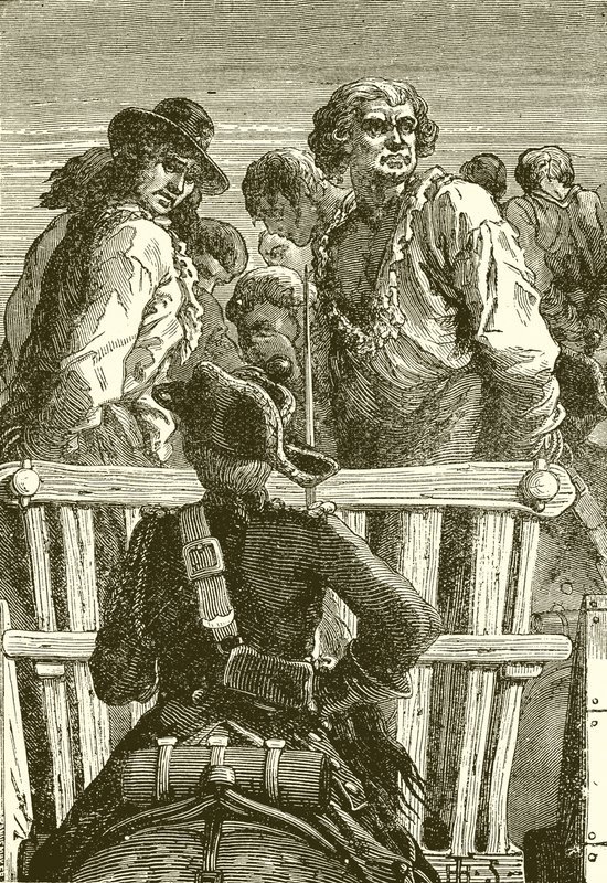 Danton et ses compagnons en route vers la guillotine - English School