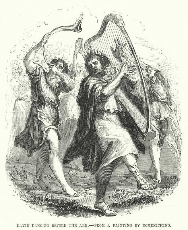 David dansant devant l