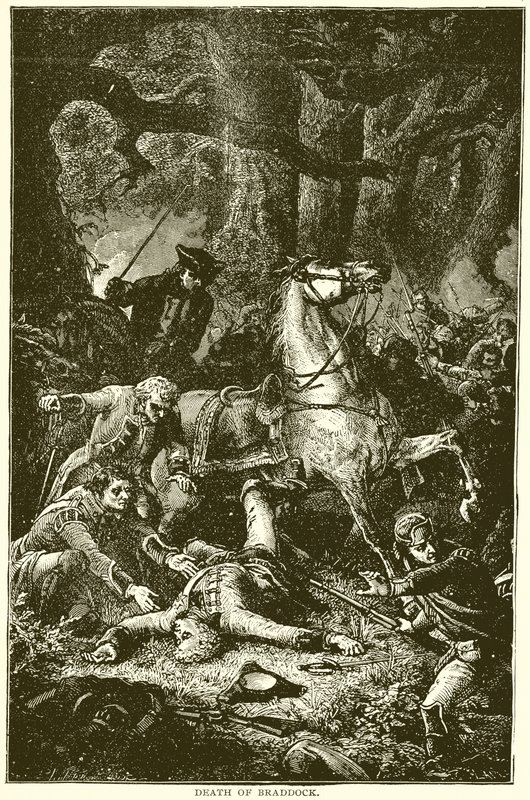 Mort de Braddock - English School