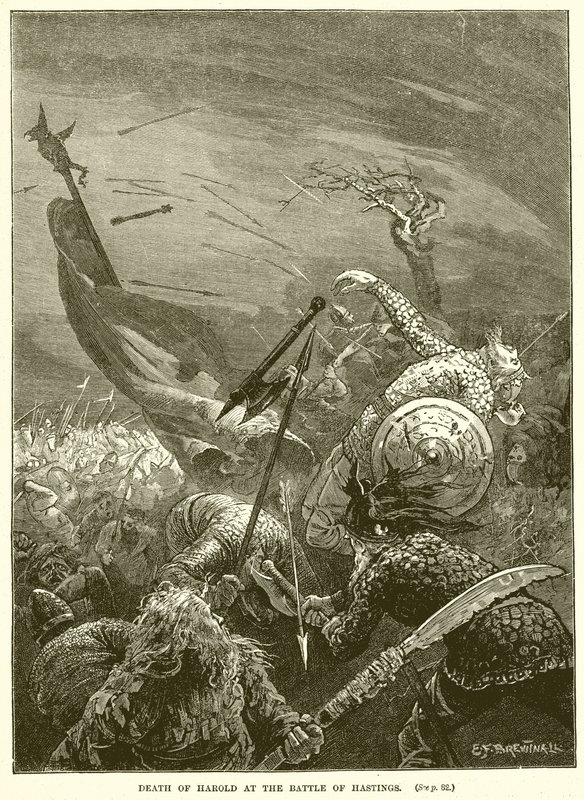 Mort de Harold à la bataille de Hastings - English School