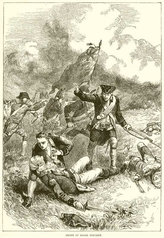Mort du major Pitcairn - English School