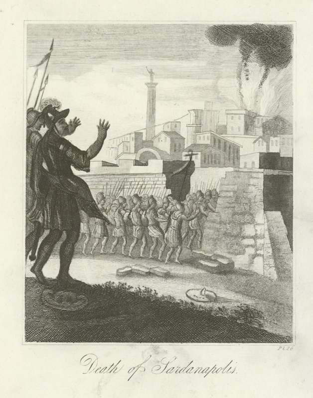 Mort de Sardanapale - English School