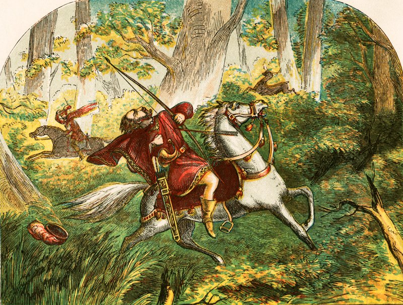 Mort de Guillaume le Roux - English School