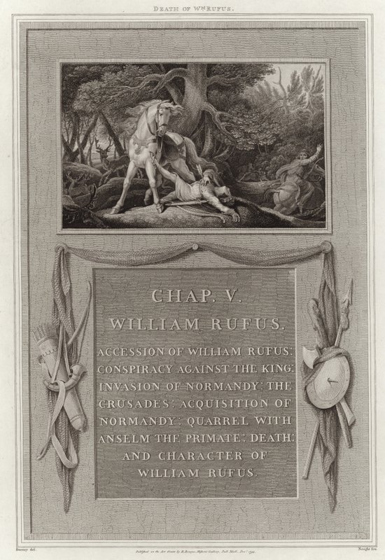 Mort de Guillaume le Roux - English School