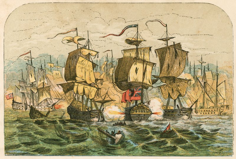 Défaite de la flotte hollandaise par l