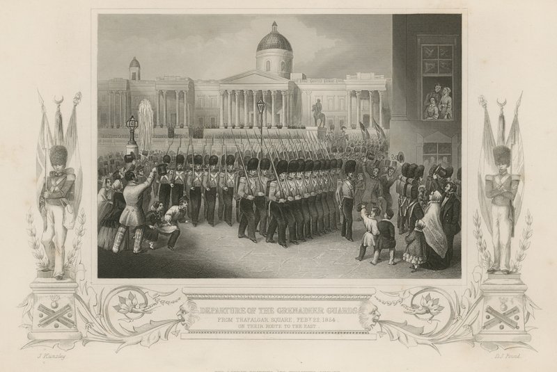 Départ des Grenadier Guards de Trafalgar Square - English School