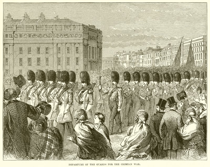 Départ des Gardes pour la Guerre de Crimée - English School