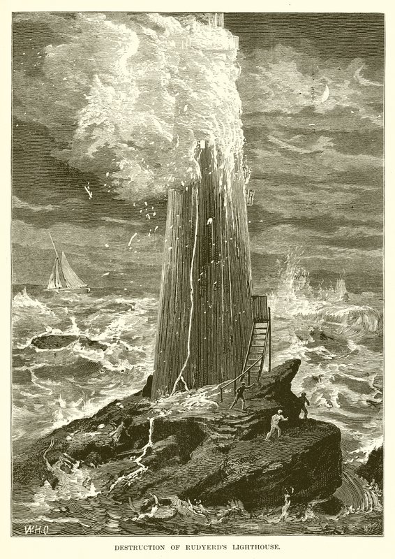 Destruction du phare de Rudyerd - English School