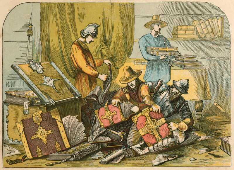 Destruction des manuscrits et missels à Oxford sous le règne d