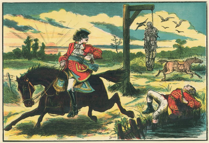 Dick Turpin tire sur Pooly, le voleur, sur Hounslow Heath - English School